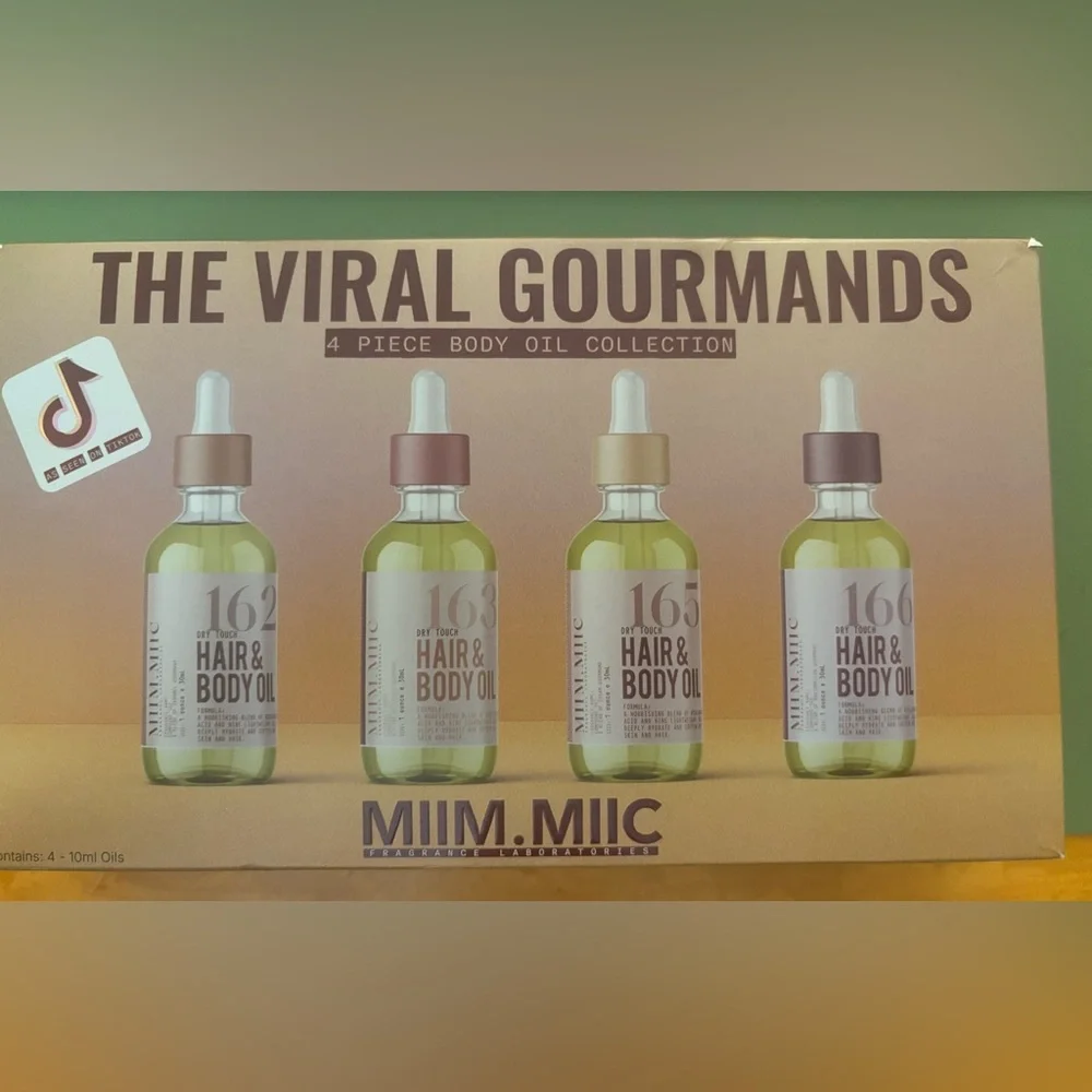 NEW VIRAL GOURMAND BODY OIL COLLECTION 4-PIECE  GIFT SET - Picture 6 of 6